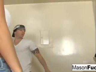 Mason 有 一 性交 廚房 他媽的 同 她的 男朋友.